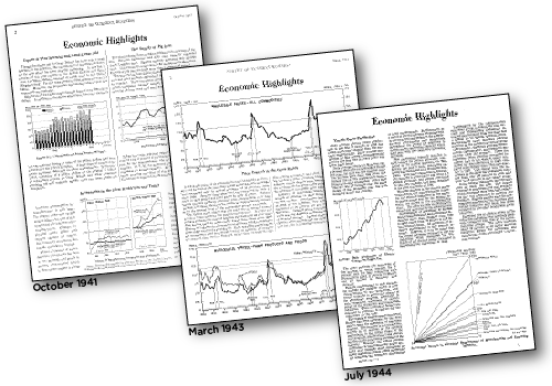 Three pages of Economic Highlights