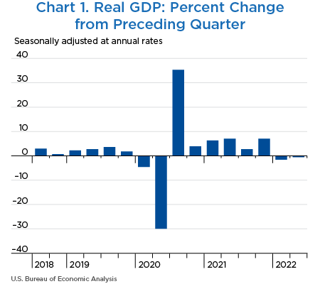 Chart 1. Real GDP: Percent Change from Preceding Quarter